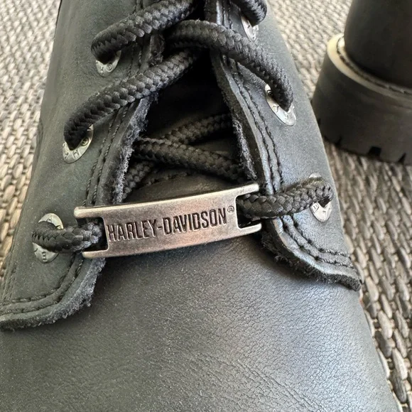 Harley-Davidson Leather Boots Beechwood Motorcycle Size 8 Size Tall Riding Boots - Picture 9 of 16